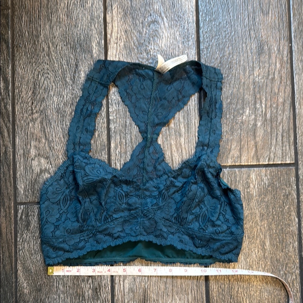 Free People Blue Lace Racerback Bralette